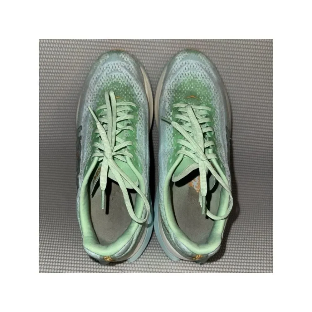 Hoka One One Mach X Green Athletic Trainer Running Shoe Women’s Size 8.5B